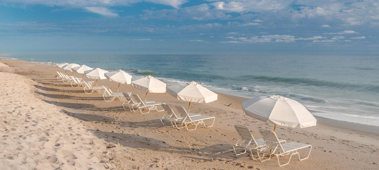 beach chairs on a the beach