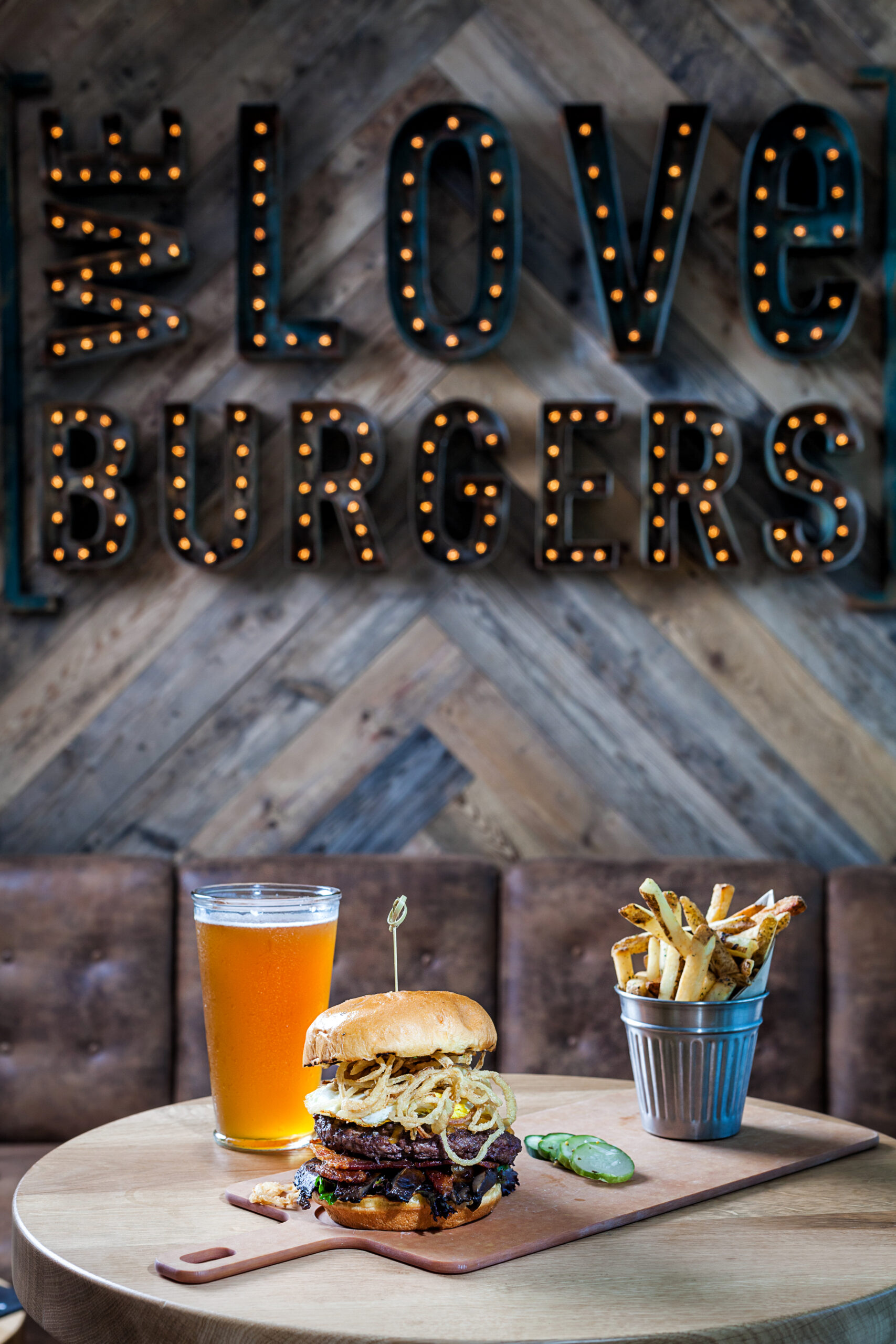 The love burgers is a burger joint in san diego, california.