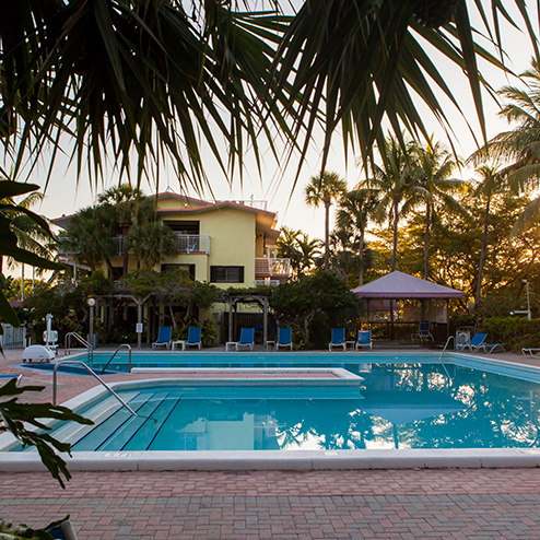 The pool is blue.