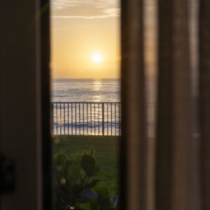 sunrise from suite at Ocean Breeze Inn Vero