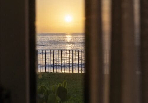 sunrise from suite at Ocean Breeze Inn Vero