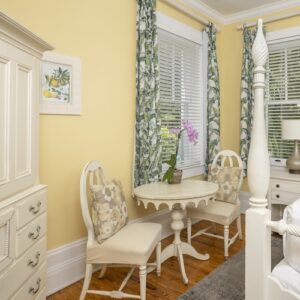Weatherstation Bedroom with table and chairs