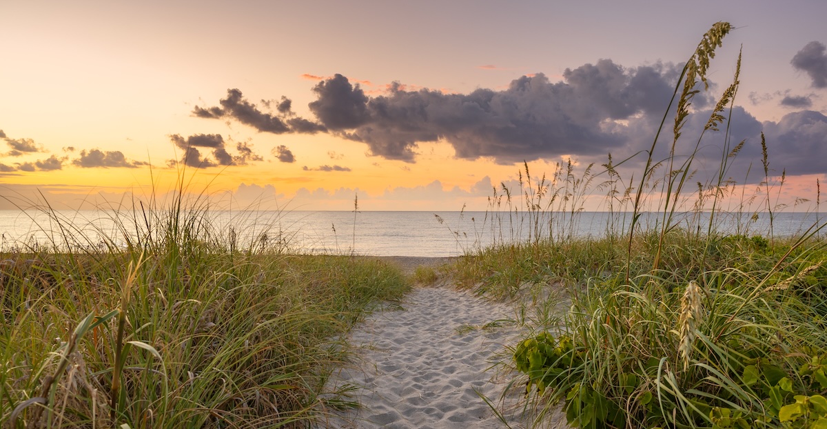 Path to the beach at Delray Breakers on the Ocean